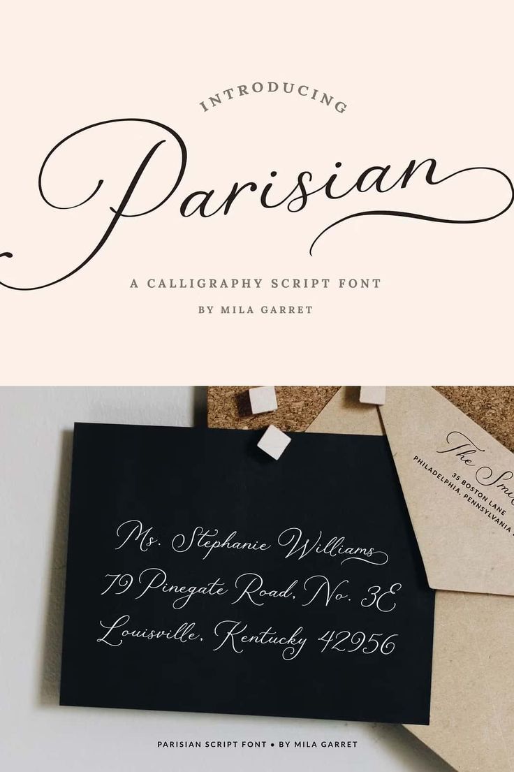 Parisian Vintage Calligraphy Script