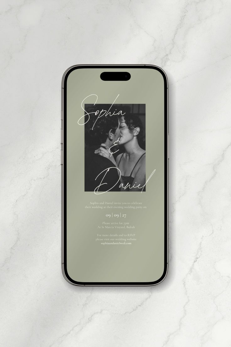 Digital Wedding Invitation Template