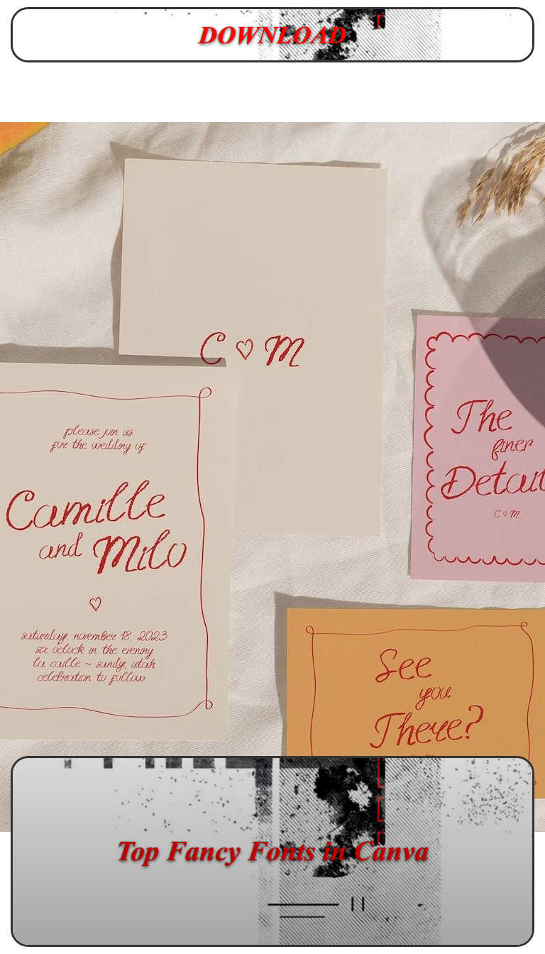 Top Fancy Fonts in Canva