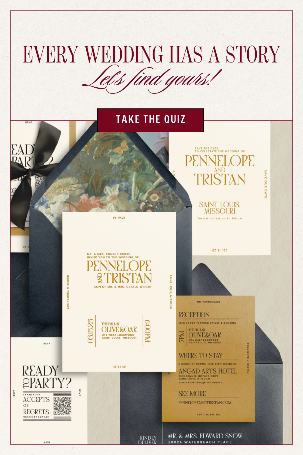Wedding Invitation Quiz for Personalized Stationery Inspiration