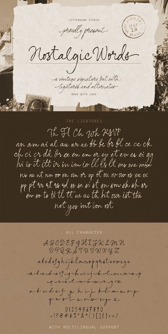 Nostalgic Words – Vintage Signature