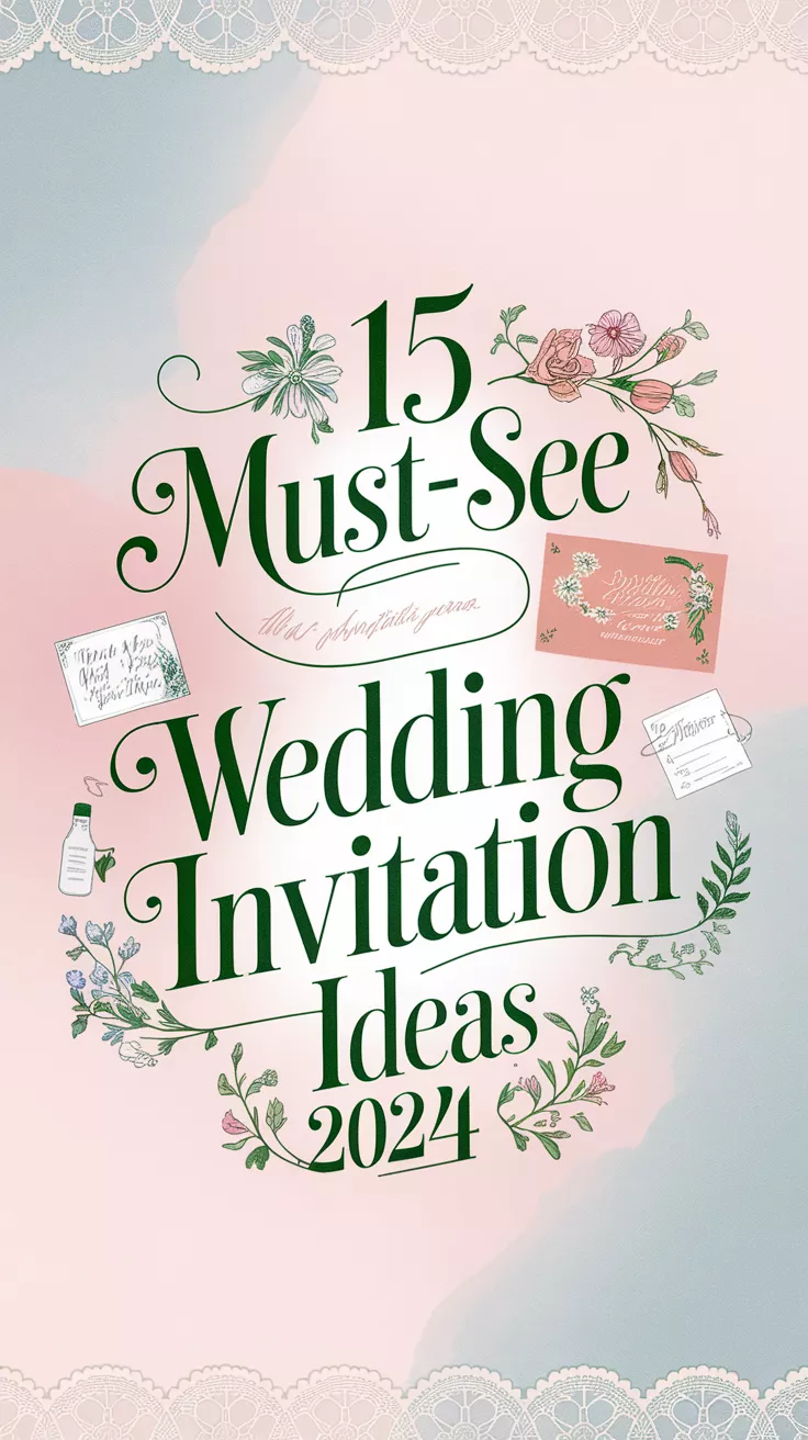 15 Lovely Wedding Invitation Ideas to Check Out in 2024 (Get Ready for Inspiration!)