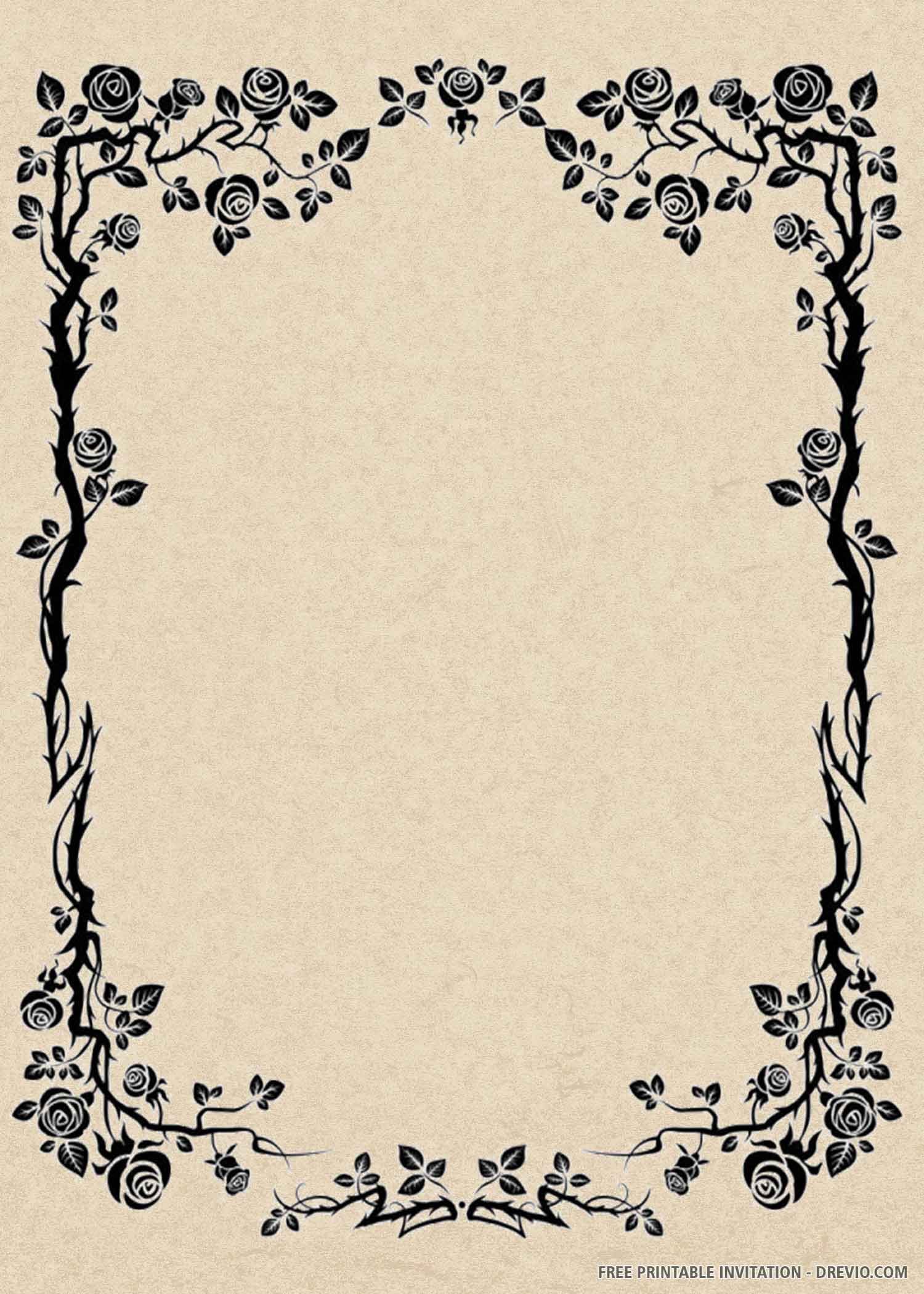 (FREE PRINTABLE) – DIY Lace Birthday Invitation Templates