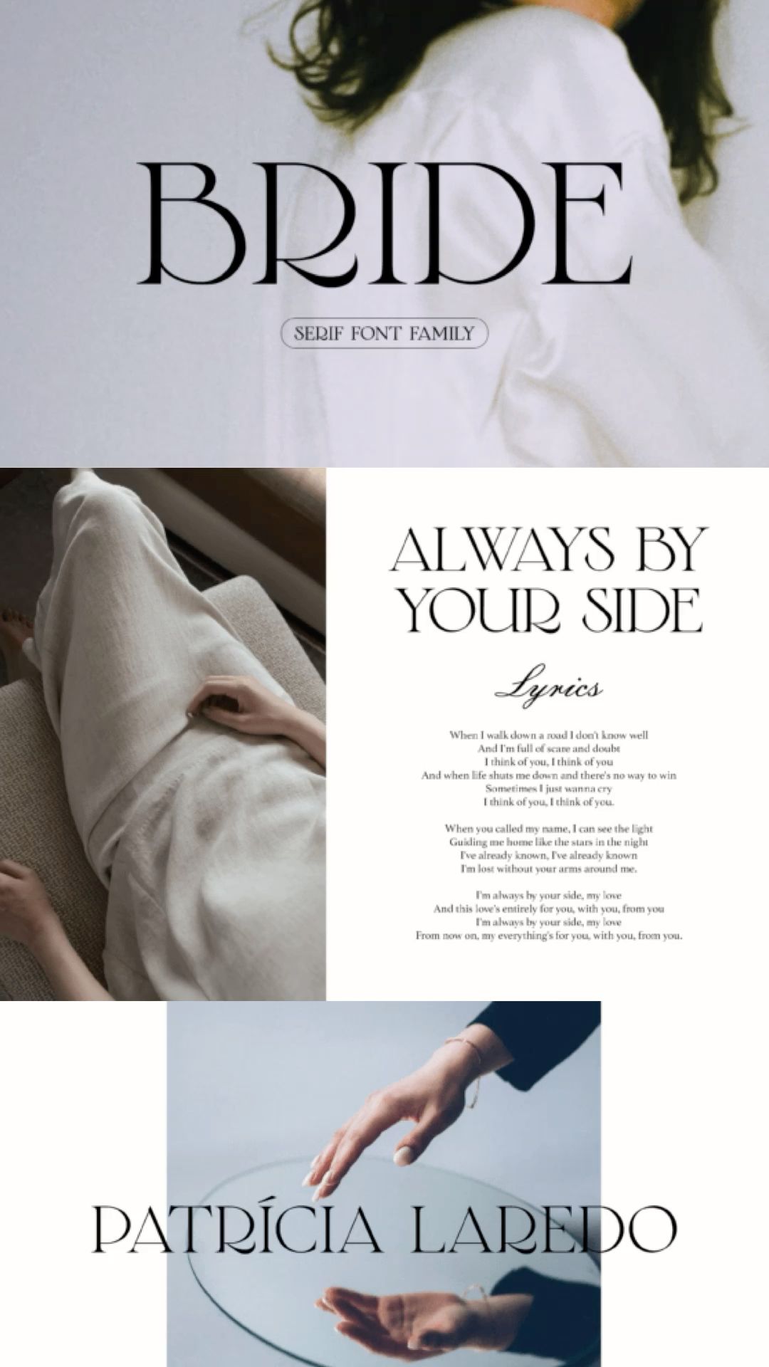 Bride, a stylish and poetic serif font