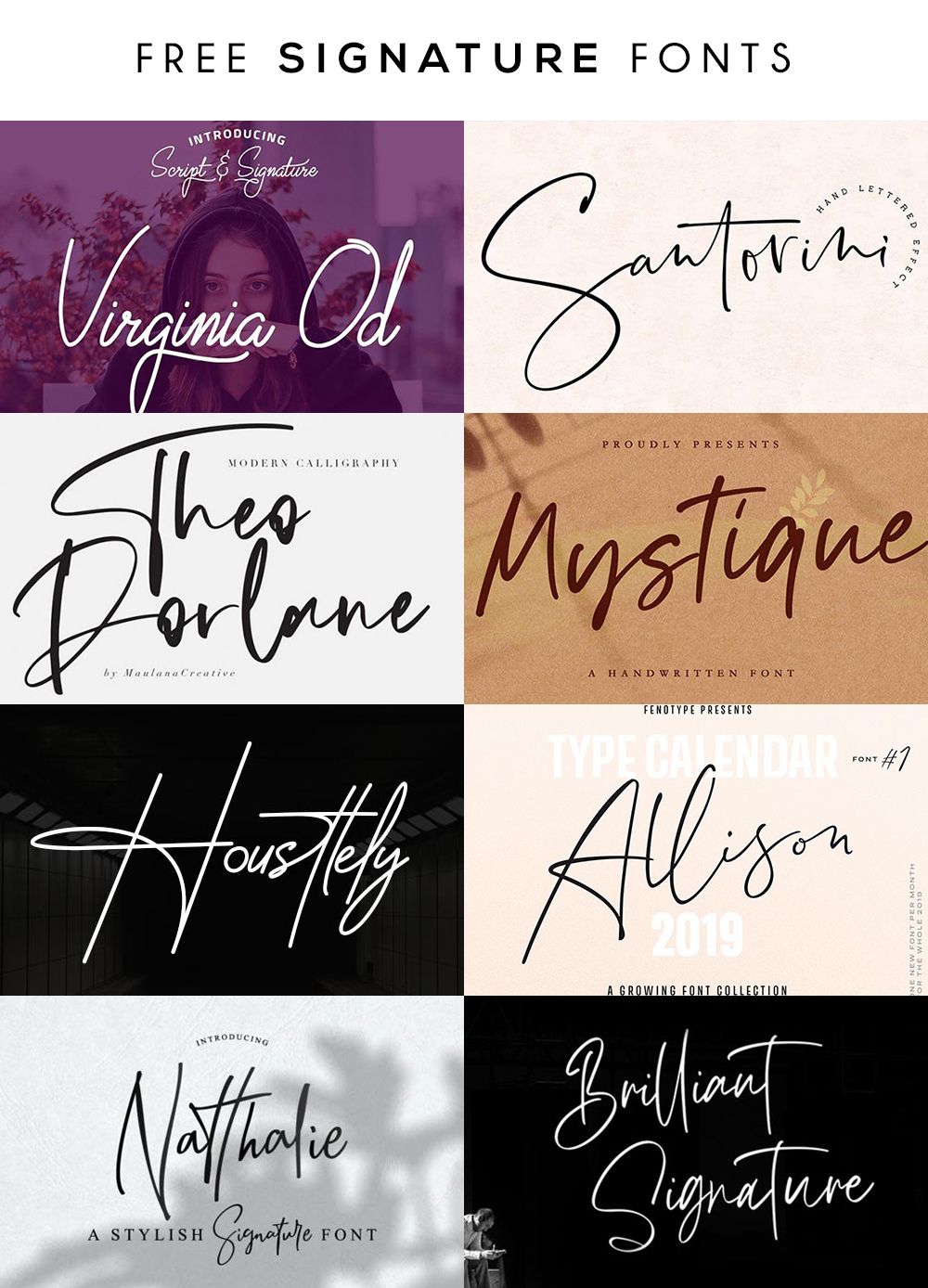 41 Autograph and Signature Fonts Free and Premium