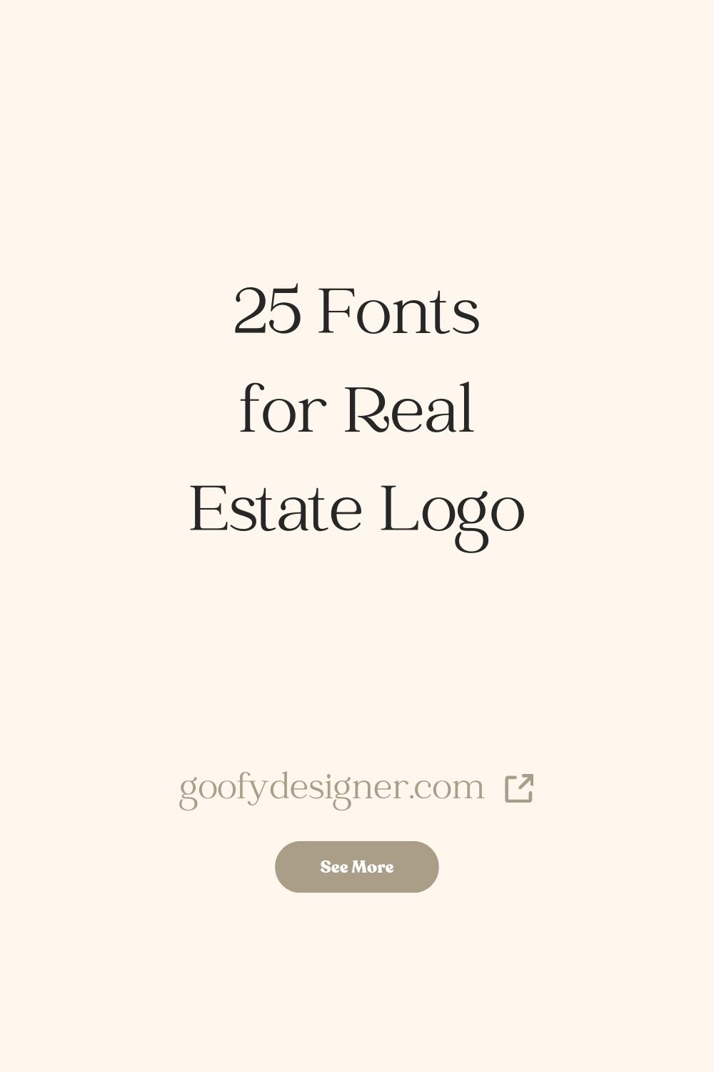 25 Fonts for Real Estate Logo