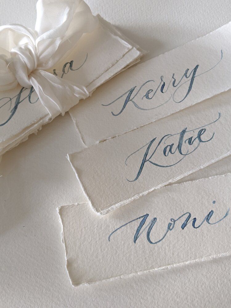 Modern Calligraphy Placecards and Favours — Olivia Hope Calligraphy