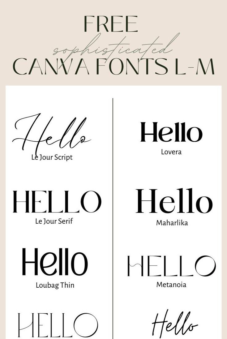 More FREE and very lovely Canva Fonts for you today!