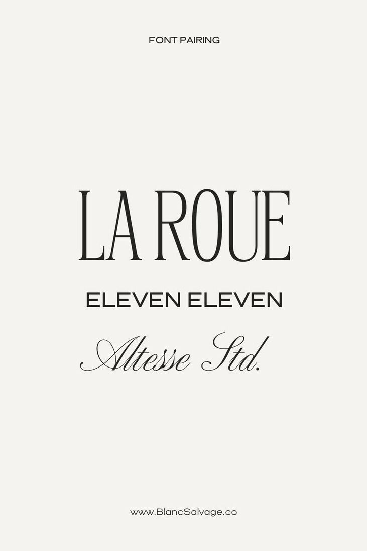 Serif Font Pairing Inspiration for Luxury Brands | Typography Inspiration