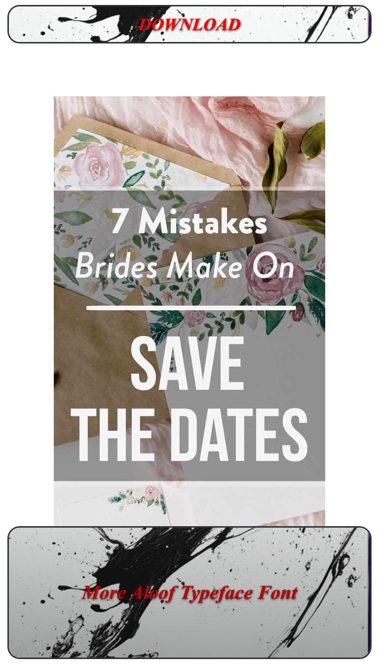 More Aloof Typeface Font