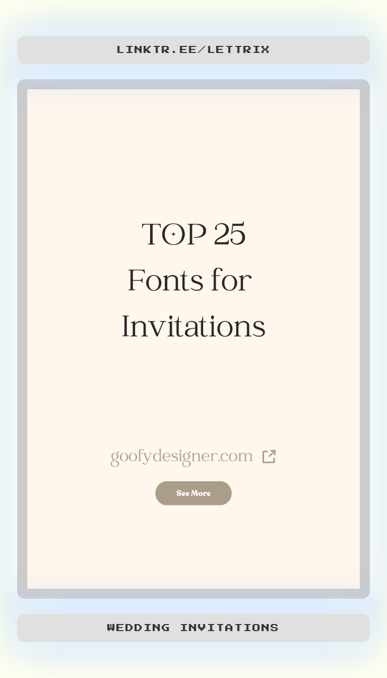 25 Stunning Invitation Fonts: Free & Premium