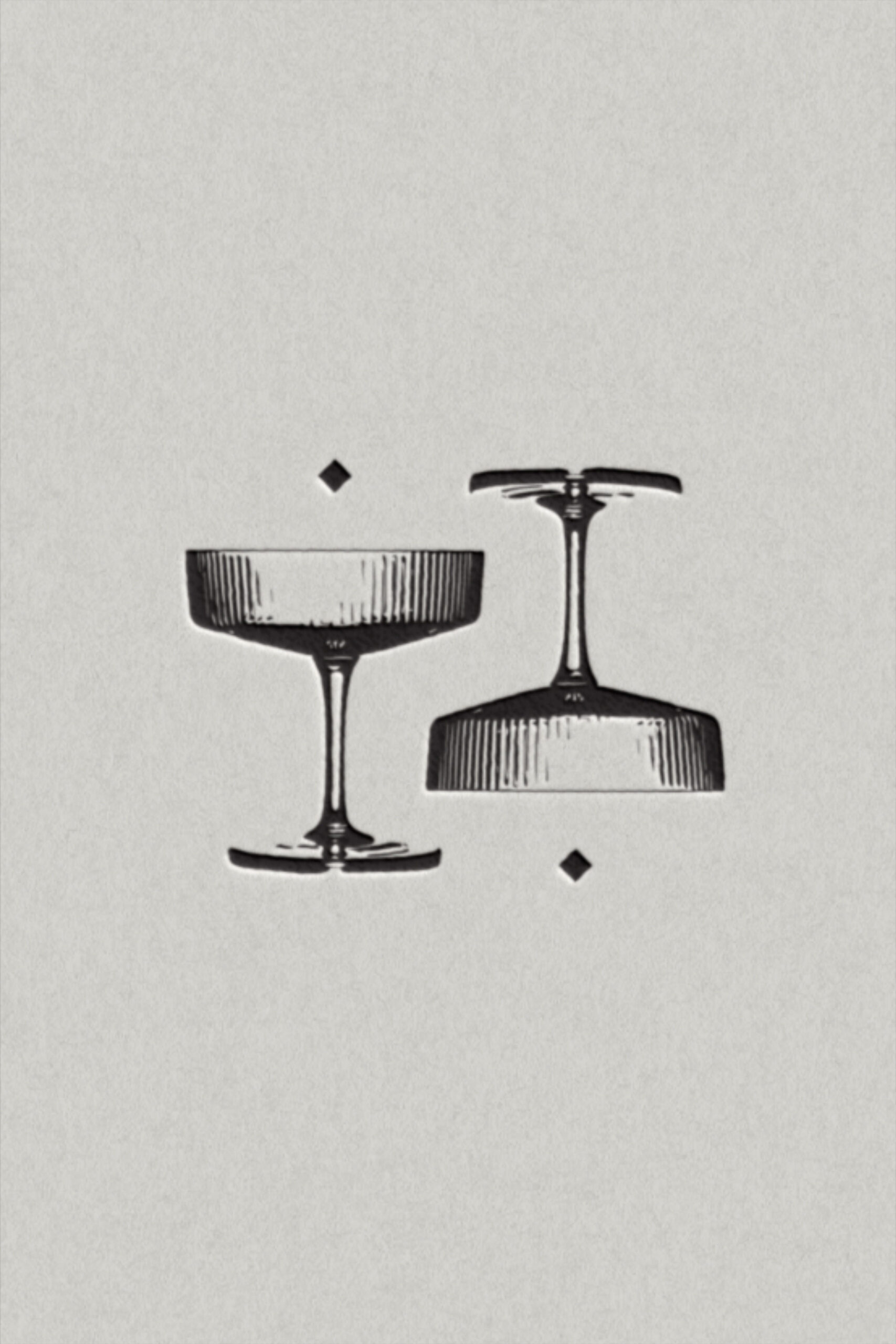 Champagne Coupe Brandmark for Wedding Videographers by Kathlyn Jarvis Design