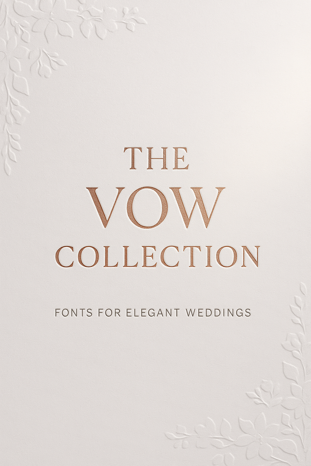Elegant Wedding Fonts Collection