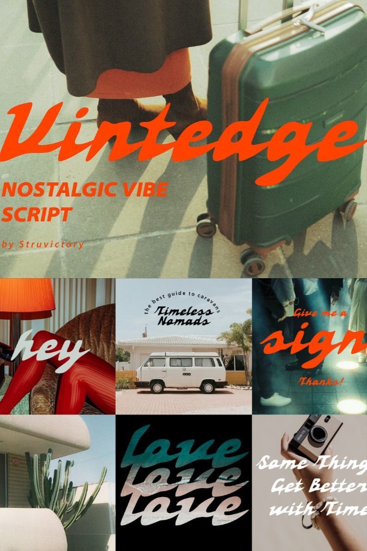 Vintedge Nostalgic Vibe Script Font
