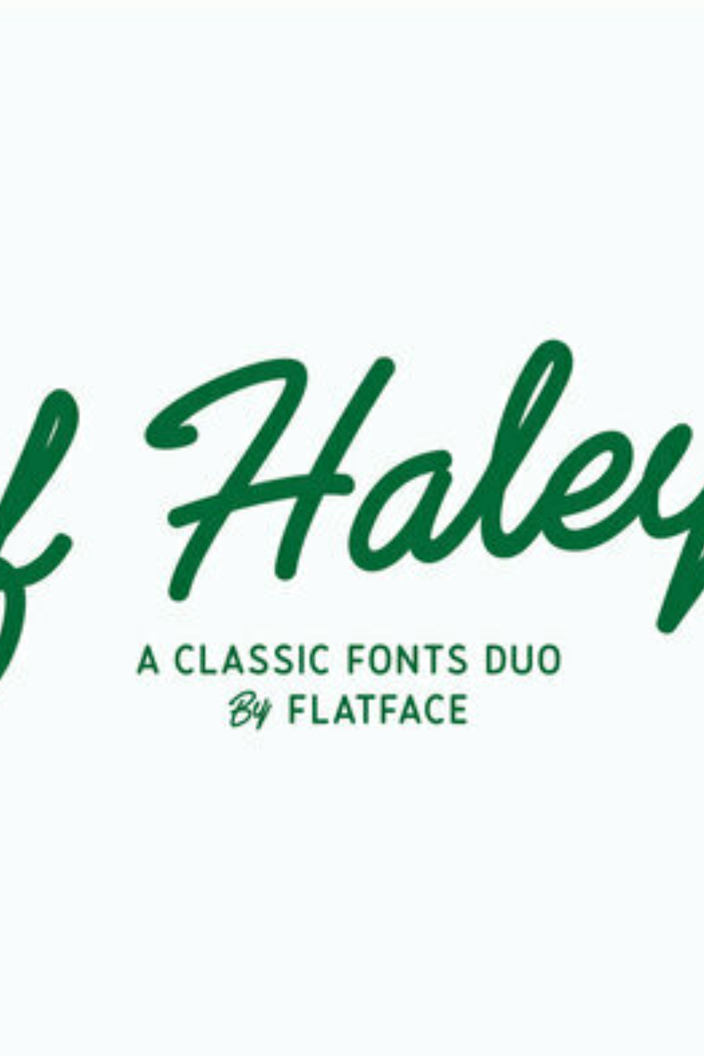 Flatface Haleys Font