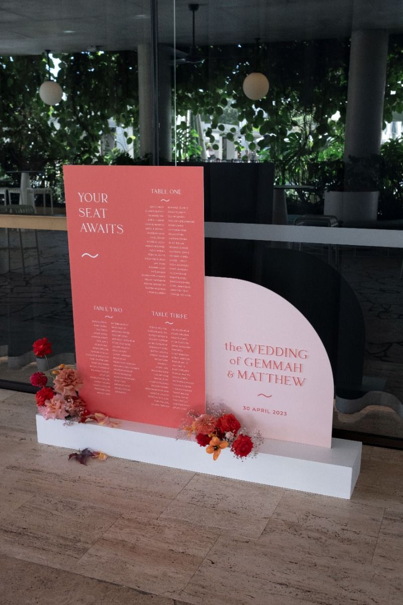 Wedding Signage Duo | Post Road Studio