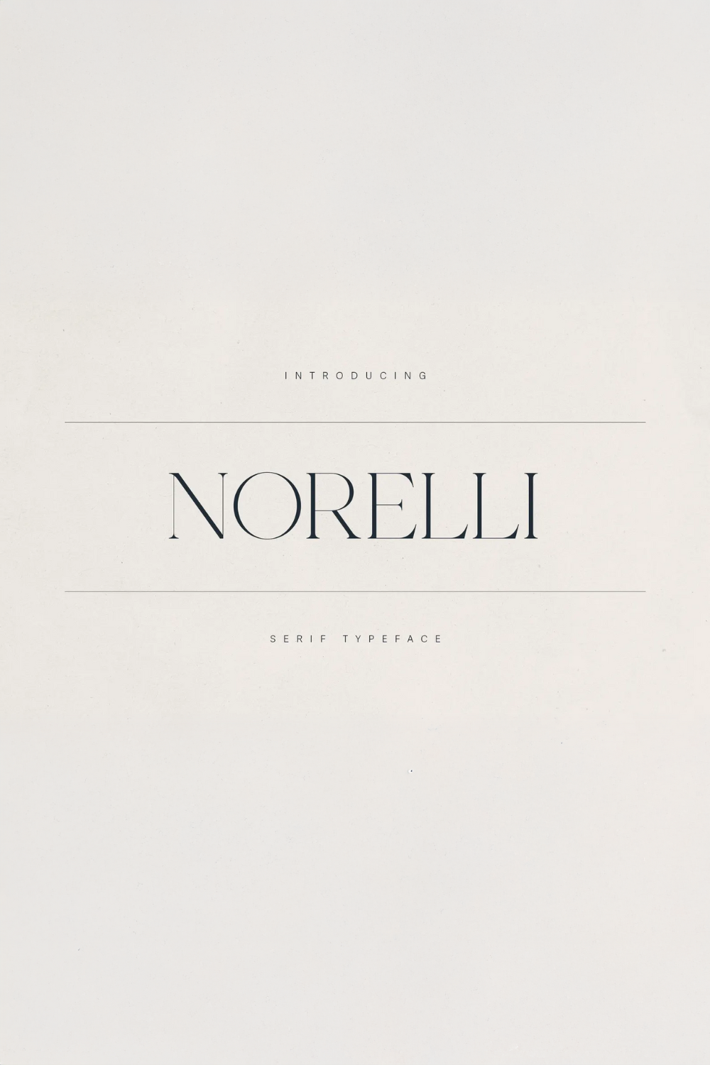 Norelli – A Modern Serif Typeface