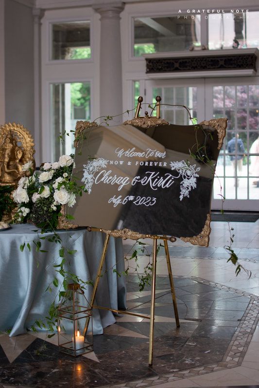 A Grateful Note — Custom Wedding Event Calligraphy Services