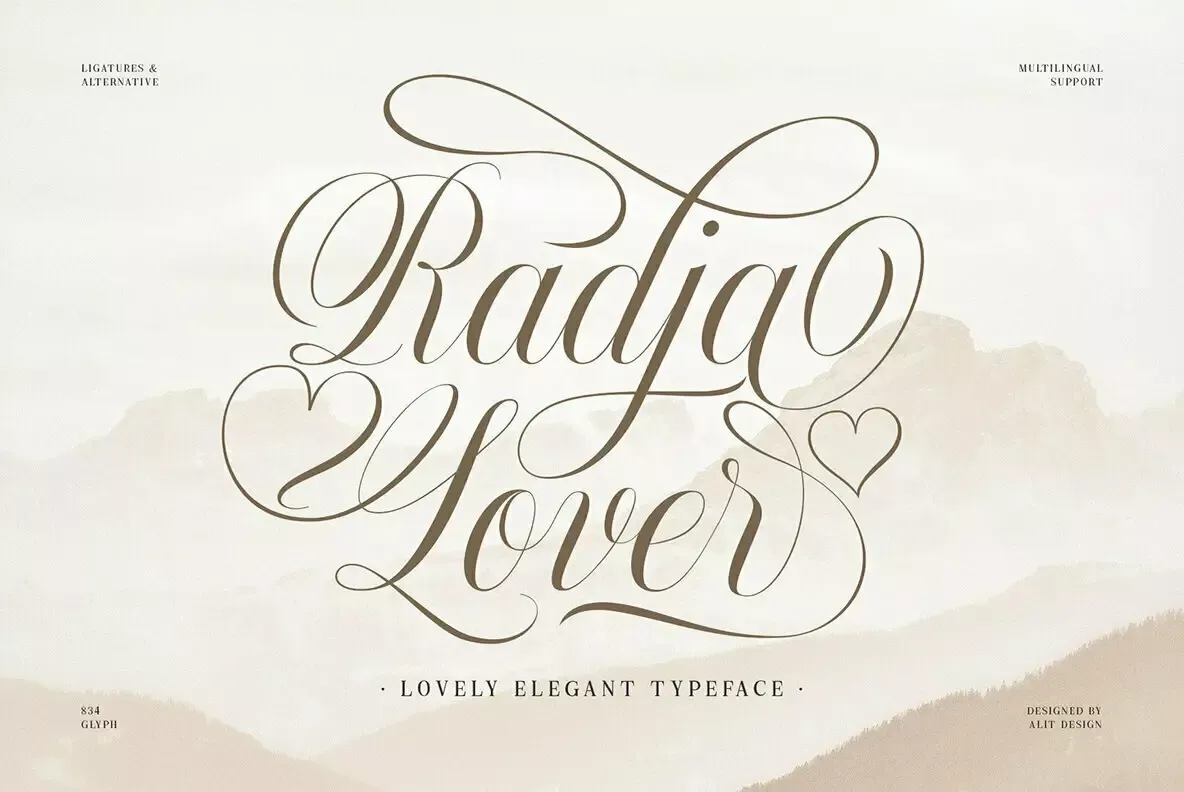 Radja Lover Font — YouWorkForThem