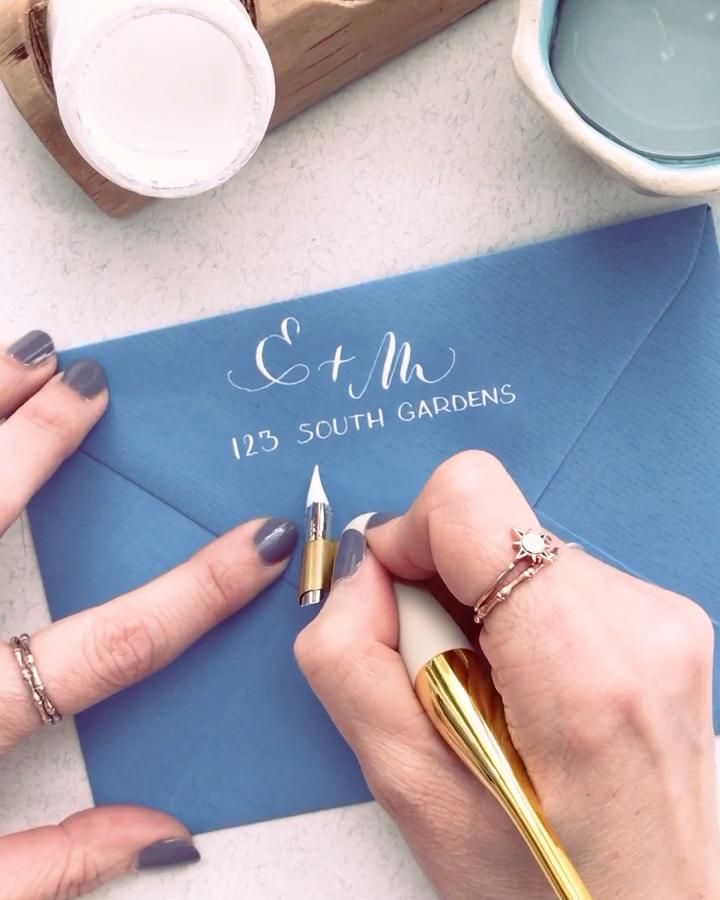 Envelope calligraphy