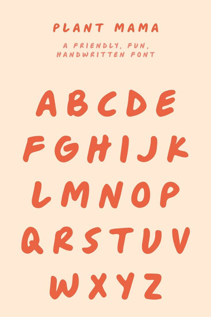 Plant Mama — A Fun Handwritten Font