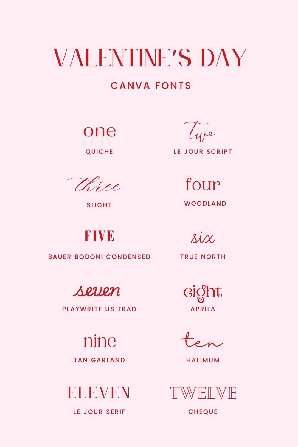 Romantic Canva Fonts for Valentine’s Day Projects 💌