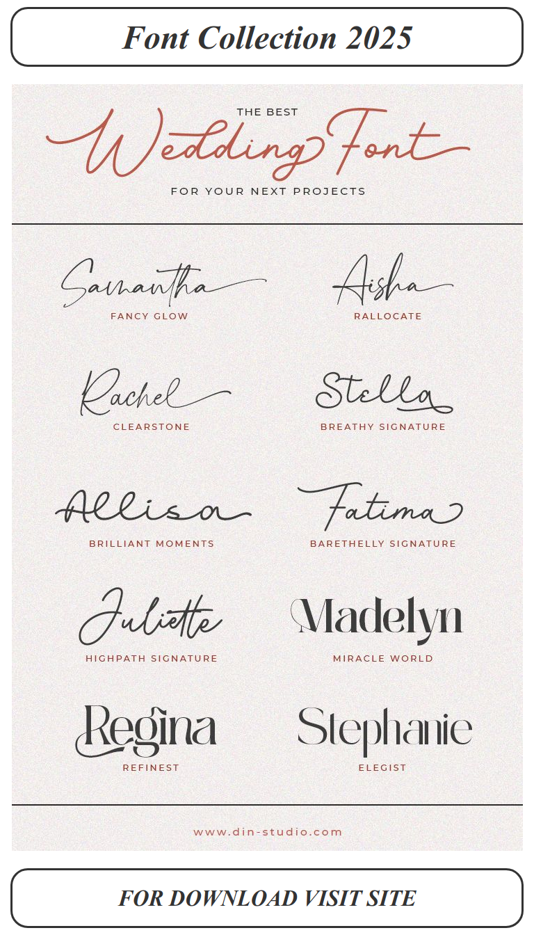 The ultimate script fonts to elevate your wedding invitations