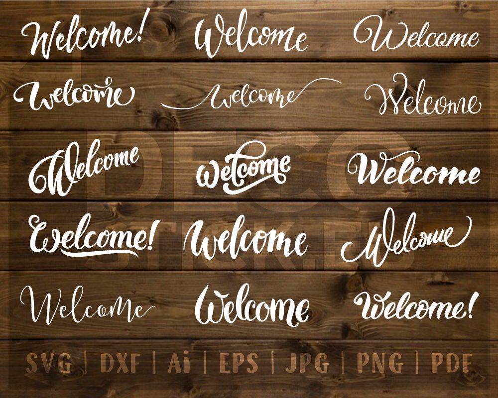 15 fichiers SVG, svg de bienvenue, svg de bienvenue de ferme, calligraphie de bienvenue, script de bienvenue, cricut de bienvenue, svg de signe de bienvenue, svg de vecteur de bienvenue