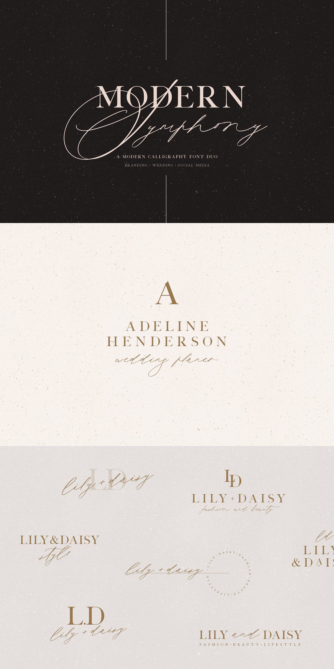 Modern Symphony Font Duo