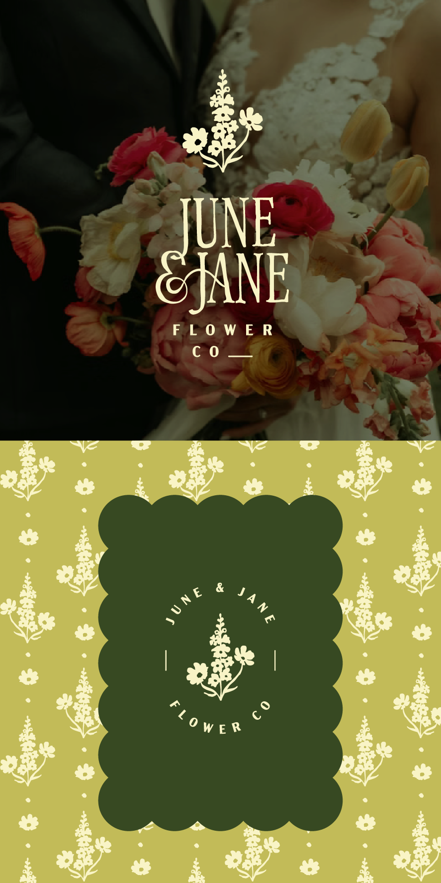 Branding and Illustration for June & Jane Flower Co | Caitlin Hottinger Design