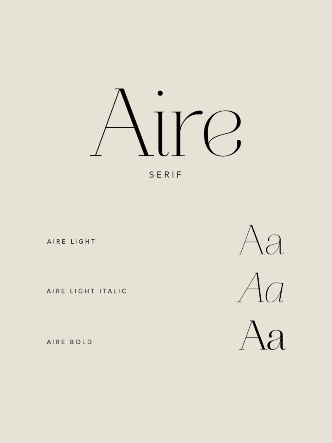 Modern Serif Font Ideas