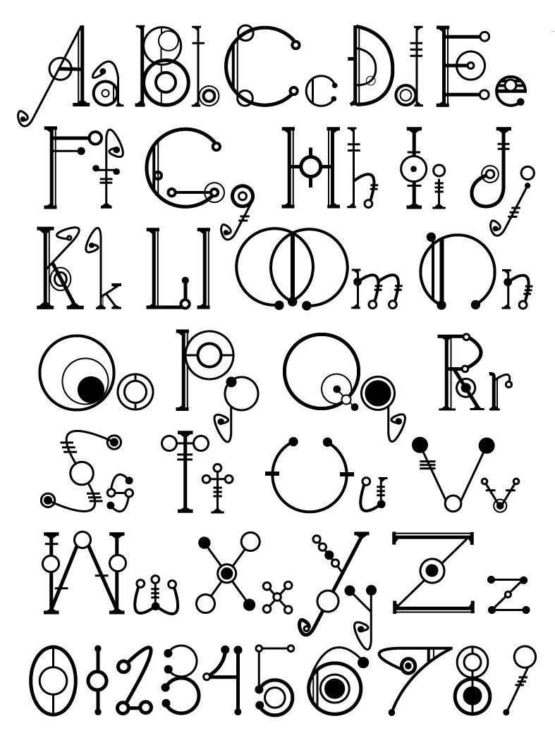 Cosmic Alphabet Font Design