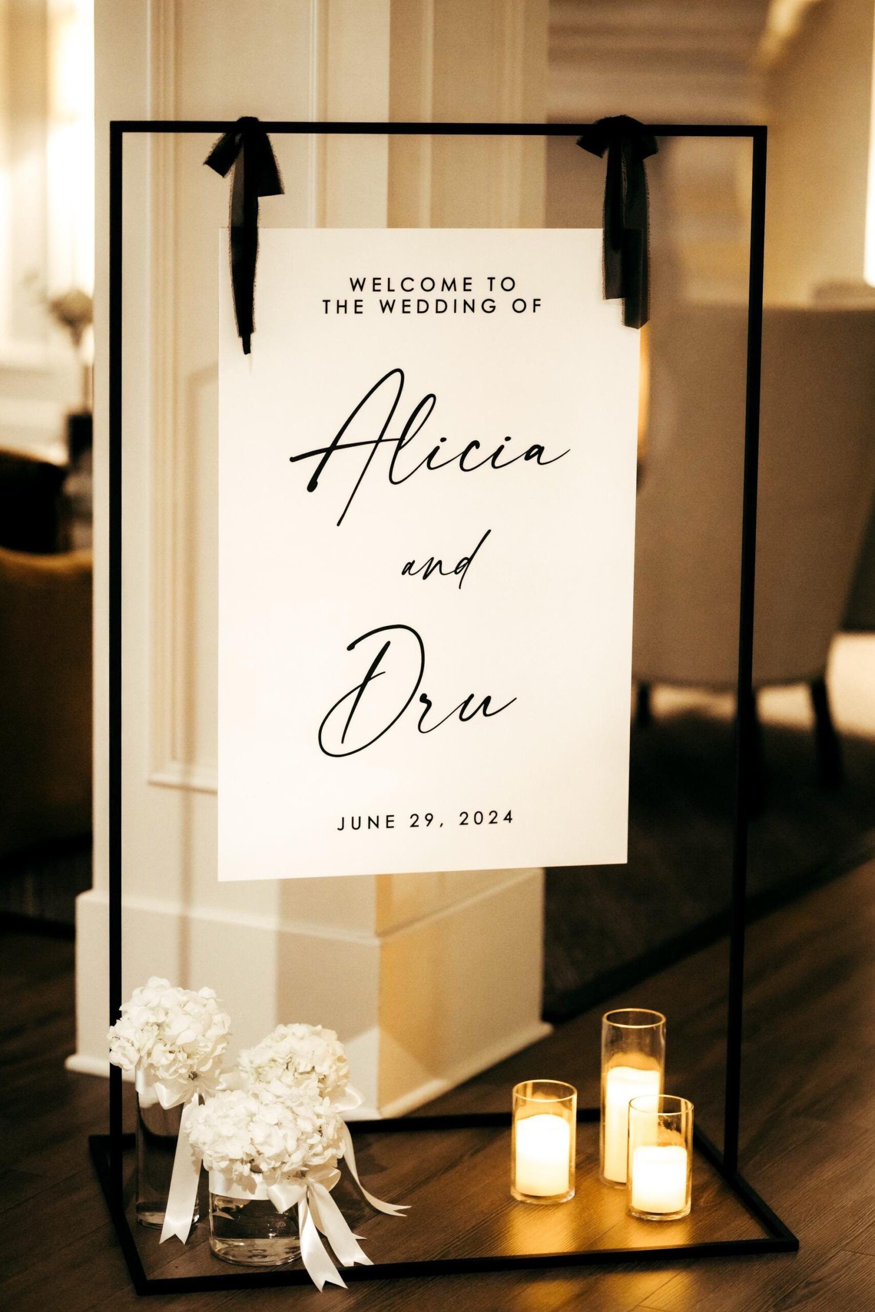 Wedding Welcome Sign — Modern Wedding Sign — Acrylic Wedding Sign — Lucite Wedding Sign — Wedding Signs — Acrylic — Acrylic Wedding WEL012-c