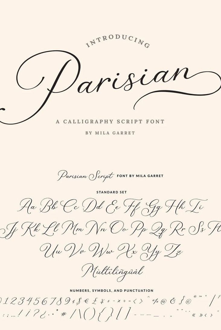 Parisian Vintage Calligraphy Script — Siteoutsite
