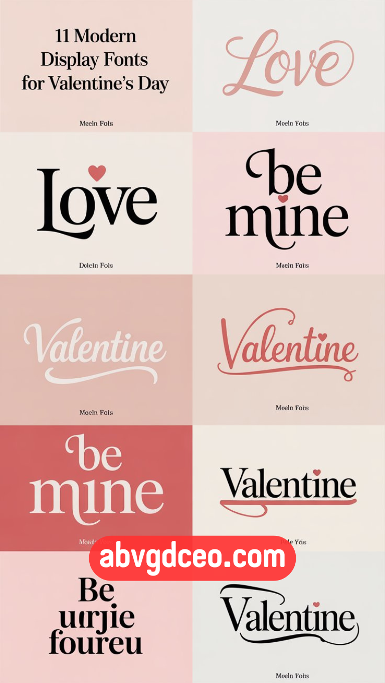 Elegant Valentine Fonts – 11 Modern Designs