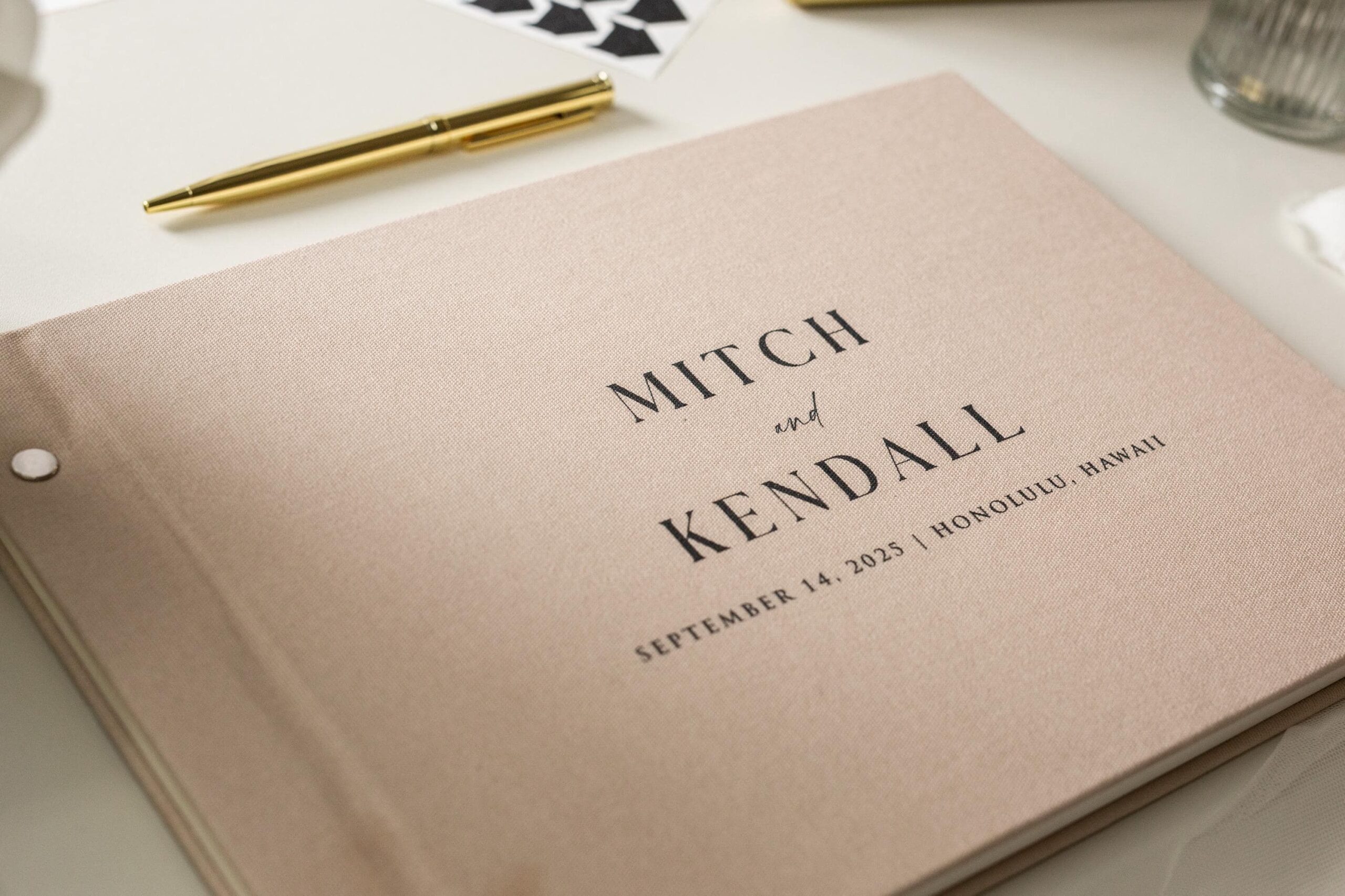 Luxe Photo Guest Book (D1) — 11.5 x 8.5 Diy Custom Wedding Instax Polaroid Instant Pictures Signing Book Reception Party Scrapbook