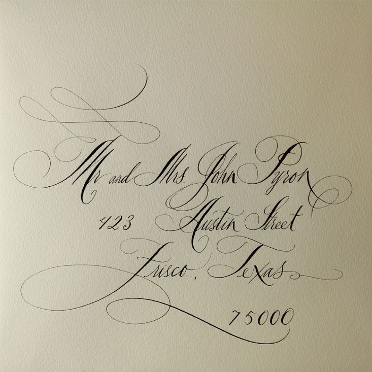 Dallas Calligraphy and Dallas Wedding Invitations • Tara Jones Calligraphy