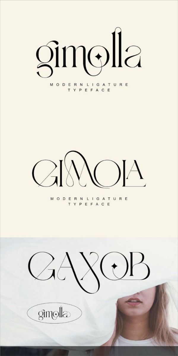 Modern Ligature Serif Font for Logo Design and Free Cursive Fonts