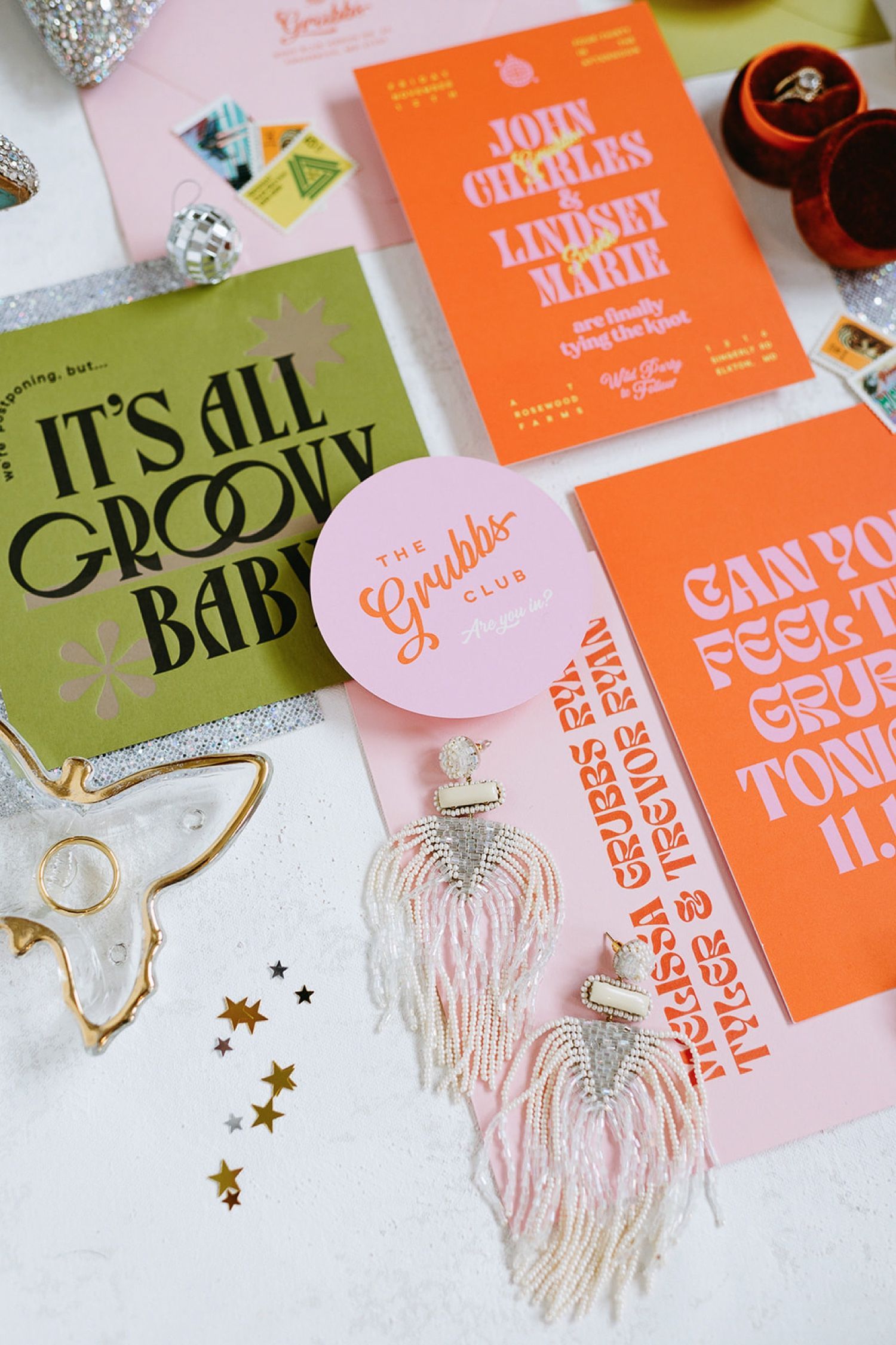 Funky, Disco Themed Wedding