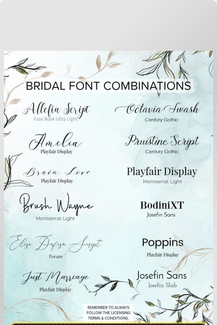 Free Pretty Fonts: Wedding Invitation Lettering
