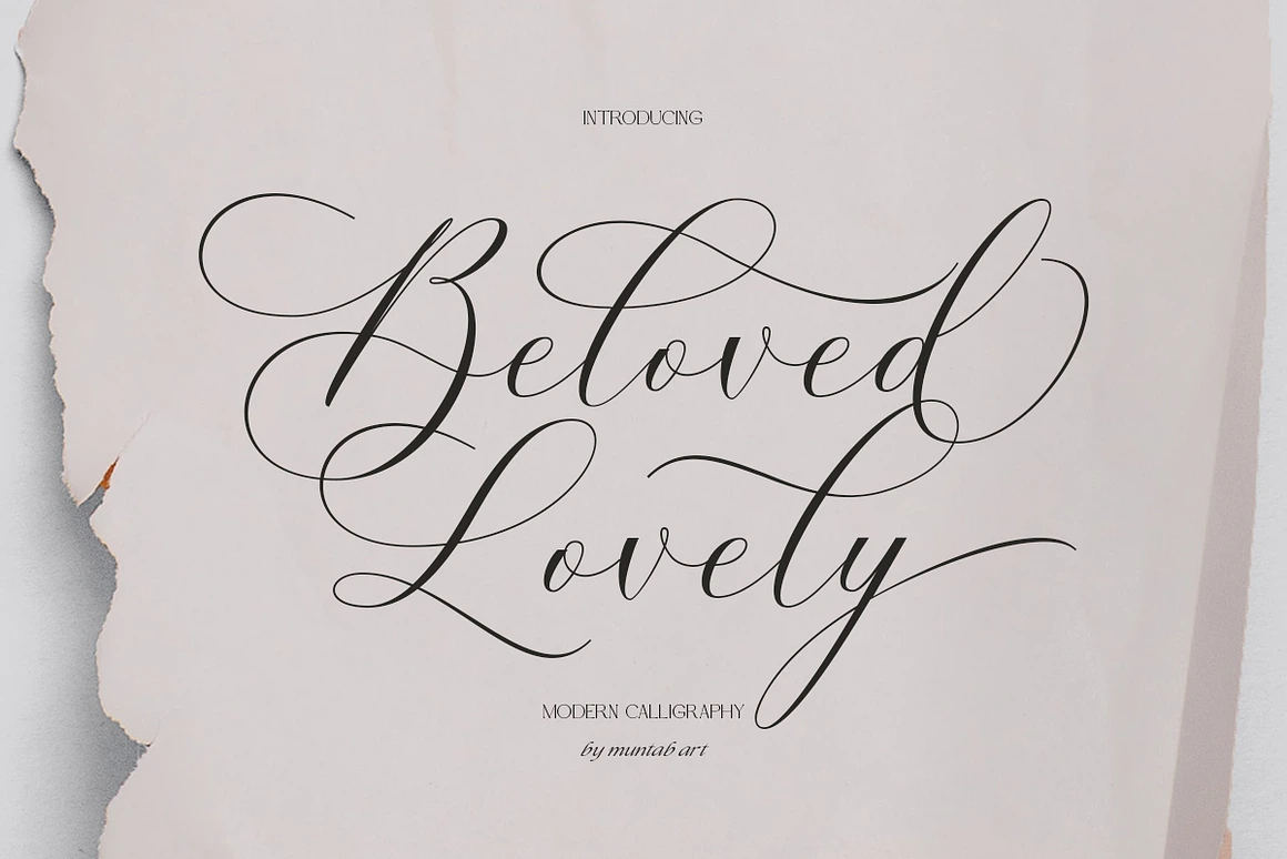 Beloved Lovely | Modern Calligraphy Font