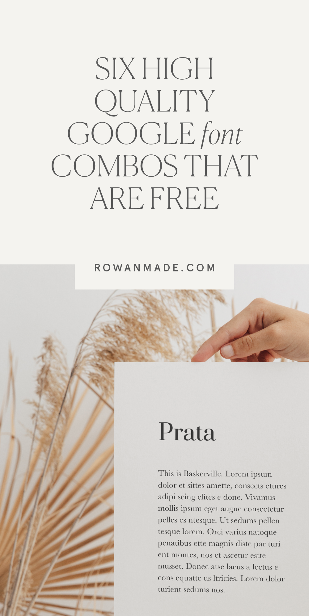 6 Chic Google Font Combos (FREE!)