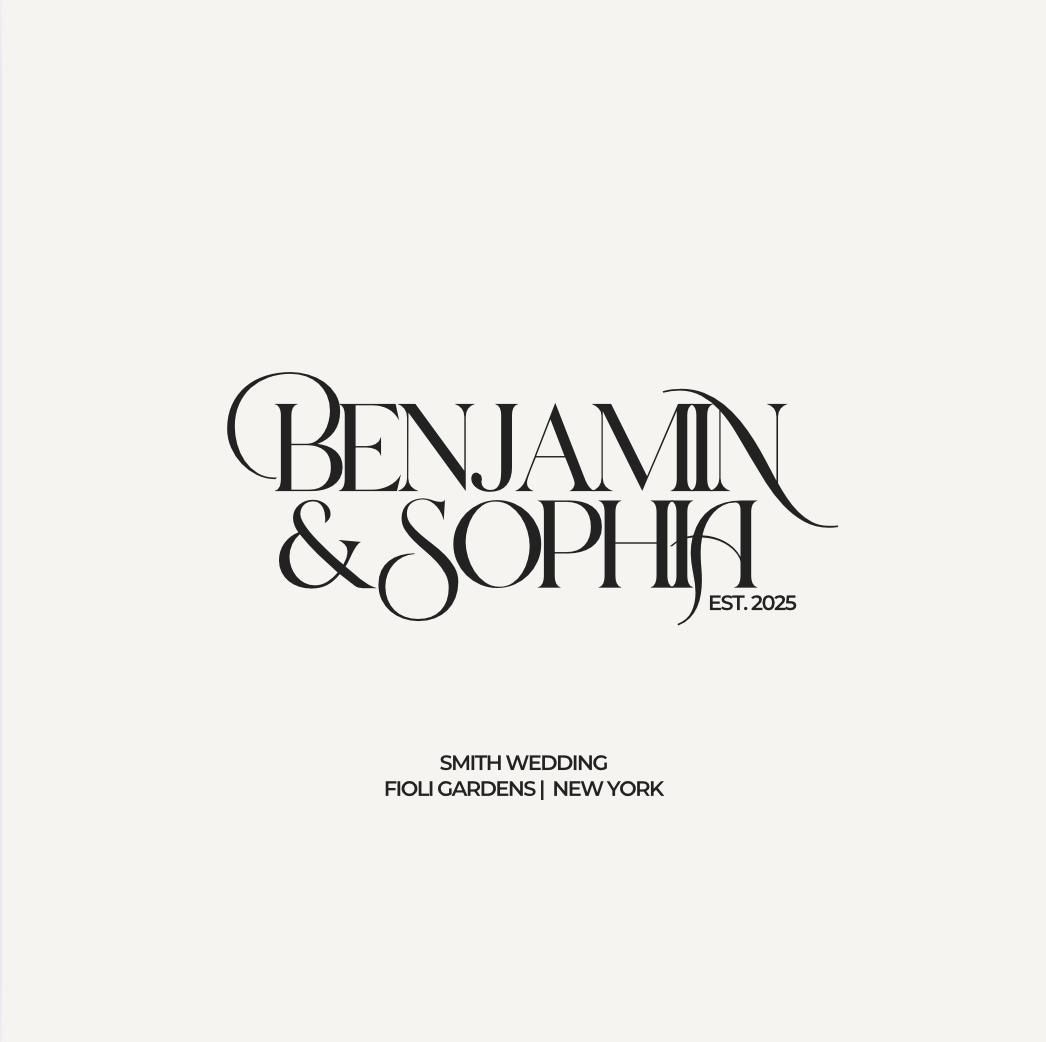 Couple Monogram for Wedding, Wedding Monogram Template, Wedding Logo, Initial