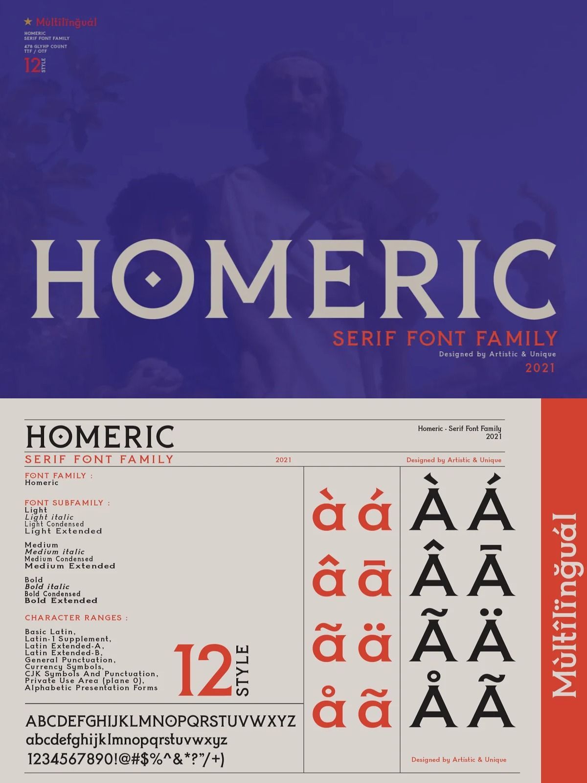 Homeric — Serif Font Family
