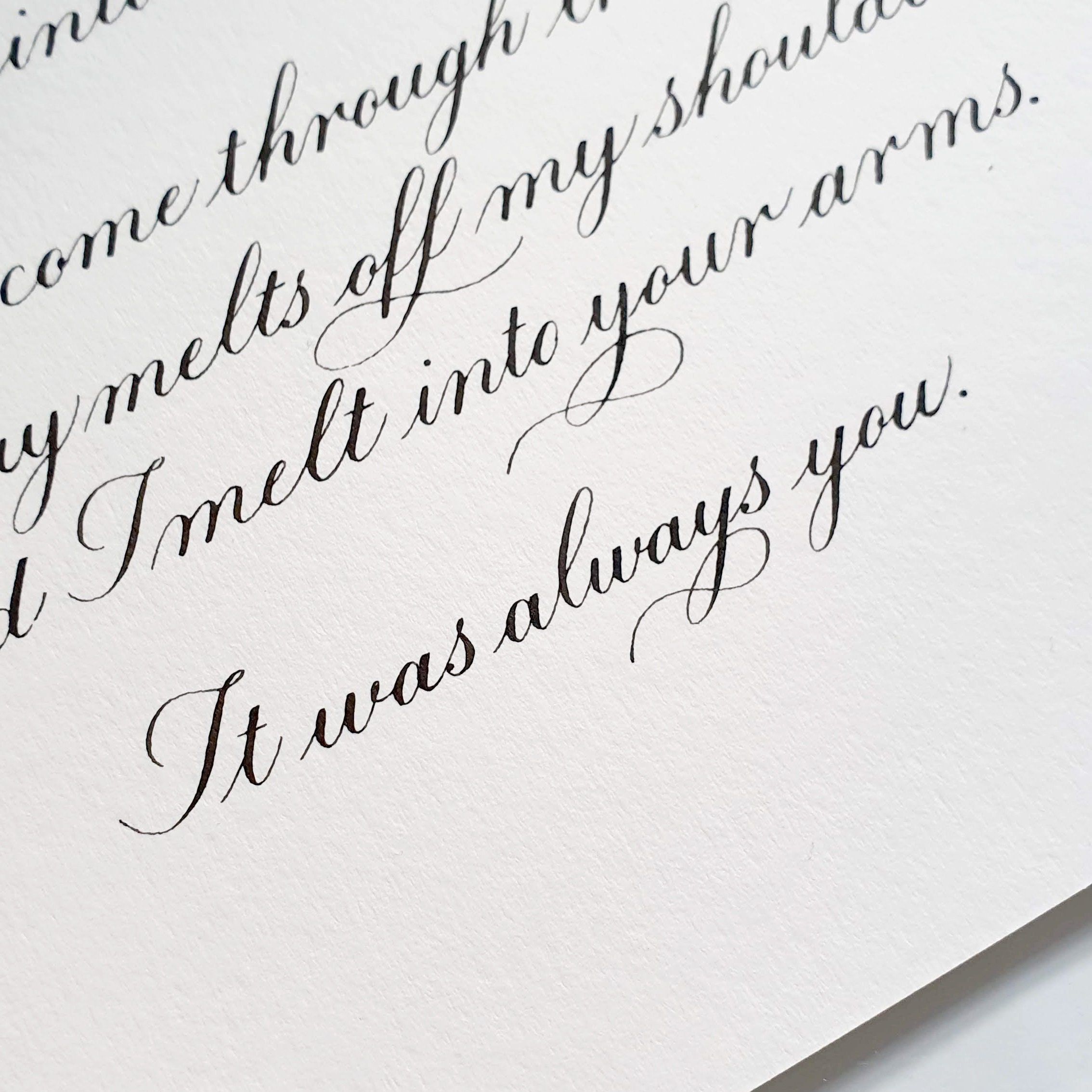 Calligraphy Wedding Vows — Handwritten Poem — Personalised Love Letter — Custom Calligraphy Service — Etsy UK