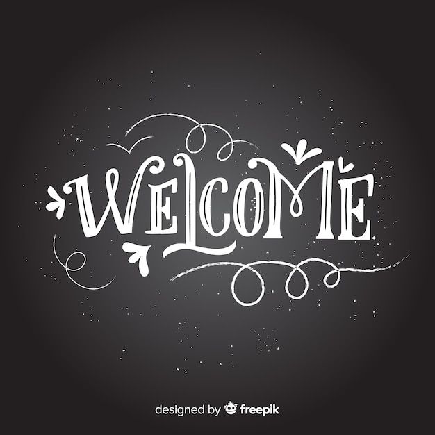 Welcome lettering concept | Free Vector