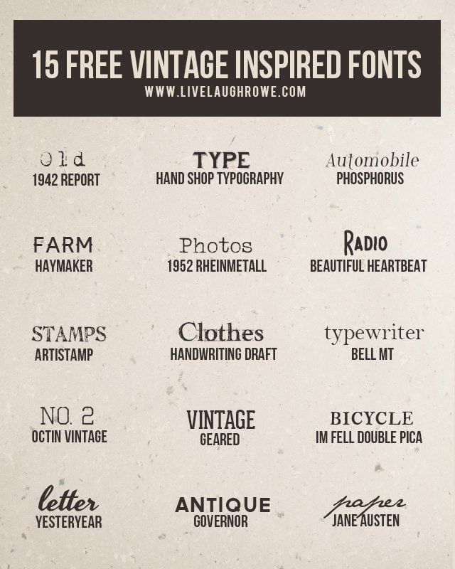 15 Free Vintage Fonts to Add a Retro Touch to Your Designs