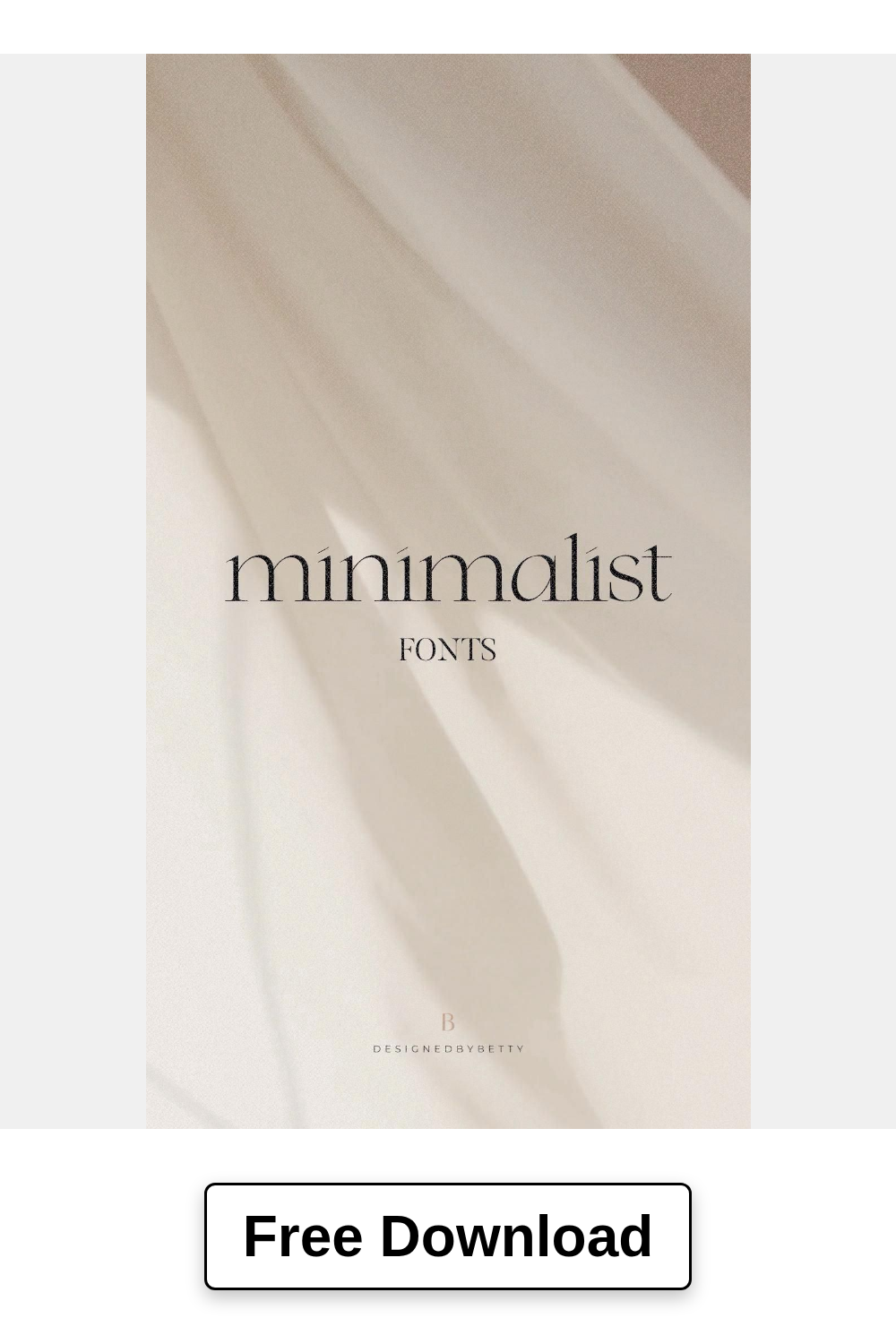 Minimalist fonts for your next branding project.