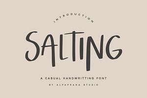 Salting — Handwritten Font