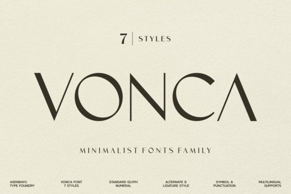 Vonca Font by asenbayu · Creative Fabrica